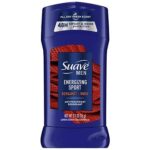 SUAVE Men Energizing Sport Deodorant Antitranspirant Bergamot & Wood 48hr